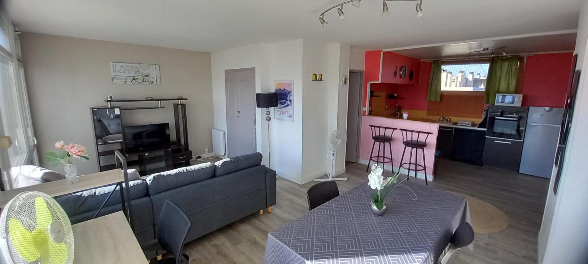 Apartamento Cap Sud - 53m2- Vue Pyrenees- Hypercentre-wifi Fibre -nouvelle Literie *